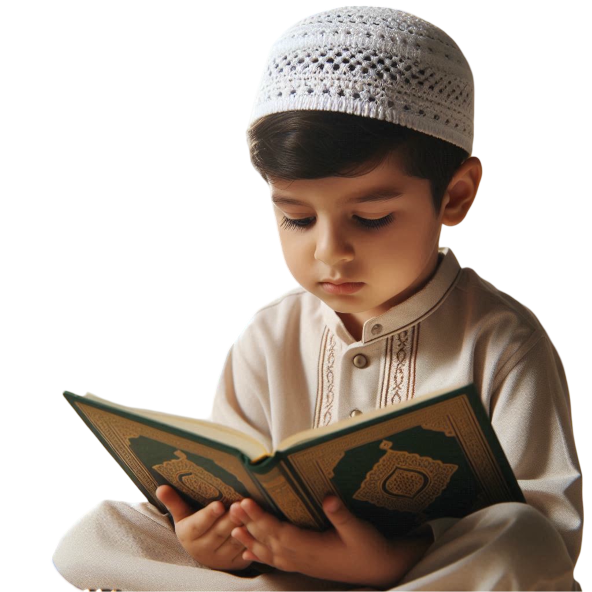 Girl reading Quran
